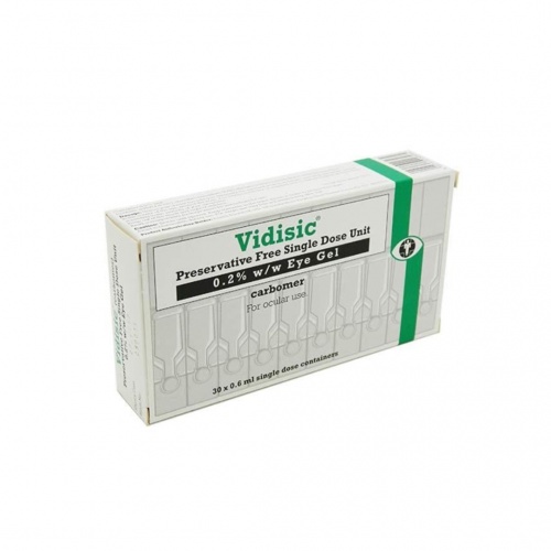 Vidisic Preservative Free Single Dose Unit Eye Gel 0.2 w/w 30 pack